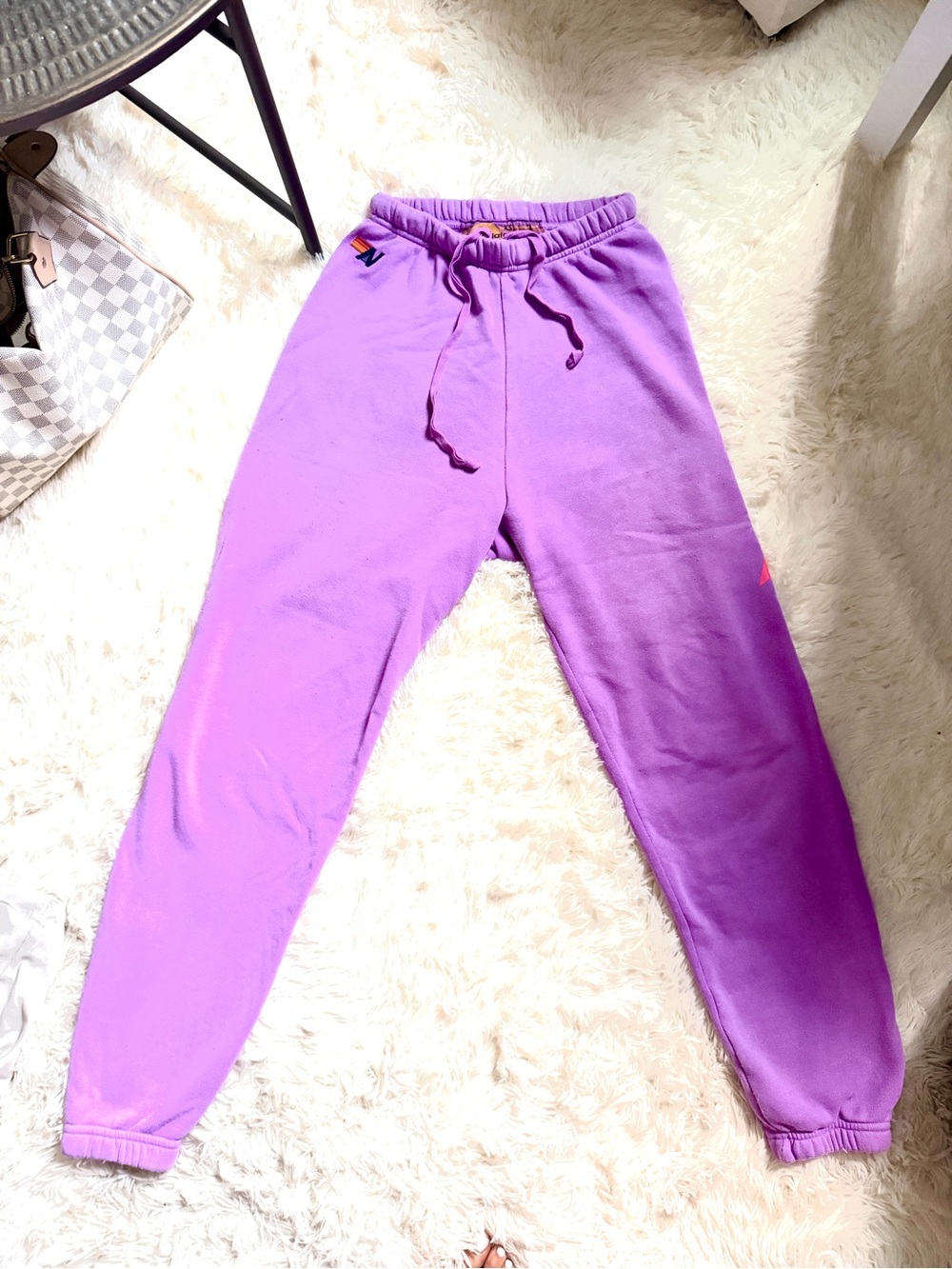 Aviator Nation Purple Crewneck with Pink Lightning Bolt Set - Picture 7 of 11
